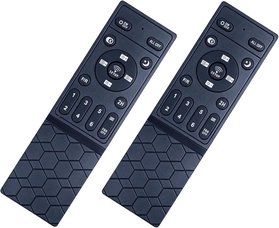 2-Pack Universal Ceiling Fan Remote | Fan Remote Replacement Compatible with ADHCFL02/CFL04/CFL05/CFL06/CF07/CF08/CFL09/CFL10/CFL11/CFL12 & Compatible with LP-FSD01-FSD06 | 6 Speeds with Timer