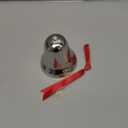 Christmas Bell 2025, Annual Silver Bell Christmas Ornaments for Tree Hanging Decorations, Metal Holiday Bells for Xmas Tree Decor with Ribbon & Gift Box