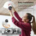 SYMYNELEC 5GHz/2.4GHz Light Bulb Security Camera Outdoor Waterproof 2.5K, Dual-Band WiFi Light Socket Security Camera with AI Human Motion Detection Tracking 4MP Color Night Vision Siren Alarm Alexa