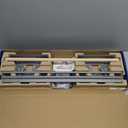 DIY Crew 24 Inch Paper Roll Dispenser and Cutter - Heavy-Duty Wall Mountable, Non Slip Tabletop - Kraft, Freezer, Butcher Paper - Up to 1000ft Rolls (Silver)