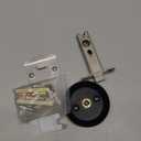 Low Profile Door Knob for Space Saving, 2 3/8" Anti-Bump Flush Interior Door Handle for Narrow Spaces, Round Hidden Recessed Cup Flat Door Lock for RV, Closet and Tight Clearance(Black)