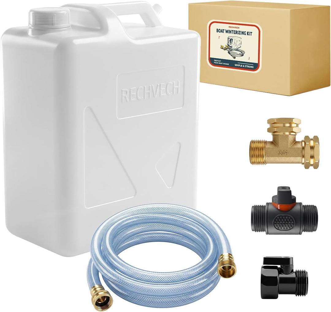 Boat Winterizing Kit, Smooth Valve Gravity Flow Cleaning Kit