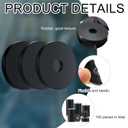 100 Pieces Rubber Washer Heavy Duty Abrasion Resistant Rubber, 1 Od x 1/4 ID x 1/8 Thickness Flat Washer Flat Grommets for Bolts Spacers, Vibration Suppression