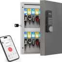 32 Key Lock Box Wall Mount, Smart Key Cabinet One Time Password/APP Bluetooth/Fixed/Wi-Fi Remote/Key Unlock, Key Management for Valets/Realtors/Office/Hotel