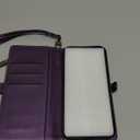 Defencase Compatible with iPhone 16 Pro Max Case Wallet with RFID Blocking Card Holder for Woman, PU Leather Magnetic Snap Flip Zipper Strap Wallet Phone Case Fit for iPhone 16 Pro Max 6.9", Purple