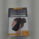 LotFancy Wisdom Teeth Ice Pack Head Wrap, Face Ice Pack for TMJ Jaw Toothache Pain Relief, with 4 Reusable Hot Cold Therapy Gel Packs, for Chin, Oral and Facial Surgery, for Kids, Teens, Petite Adults (Black(smaller Size))