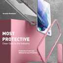 i-Blason Ares Series Case Designed for Galaxy S21 Plus 5G (2021 Release), Rugged Clear Bumper Case Without Built-in Screen Protector (Pink)