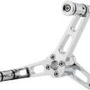 Motorcycle Heel Toe Gear Shift Lever + Shift Peg for Harley Sportster 1200 883 XL XL1200 XL883 2004-2018 Aluminum Forward-Controls Shifter Lever(Chrome)