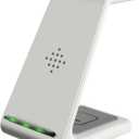 Thanice 3 in 1 Wireless Charger, Wireless Charger Station for Apple, Qi Charge Station Dock Compatible with AirPods 2/Pro, Apple Watch SE/6/5/4/3/2, iPhone 13 Pro Max/12/11 Pro Max/Xs/X (White)