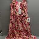 GRACE KARIN 2025 Women's Summer Floral Print Dress Sleeveless Casual Flowy Sundress A Line Ruffle Wedding Guest Outfit (Pink Yellow Floral)