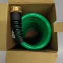 HoseCoil 3/8 inch ID Self Coiling Garden, RV, Marine Outdoor Water Hose (15' Green)