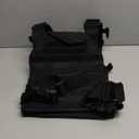 Greencity Weight Vest Adjustable Strength and Endurance Training, Tactical Vest Quick Release with Molle System, Fitness Workouts, Running (Black-1)