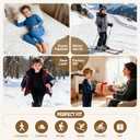 American Trends Boys Thermal Underwear Set Toddler Long Johns Set Fleece Lined Base Layer Winter Thermals Sets for Kids (Large(100) / 3T-4T, Black)