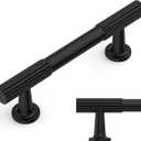 Amerdeco 10 Pack Matte Black Cabinet Pulls 3 Inch(76MM) Hole Centers Kitchen Cabinet Handles Hardware Kitchen Handles for Cabinets Cupboard Handles Drawer Pulls ZH0071