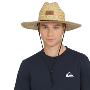 LIOOBO Wide Brim Sun Hat for Men, Casual Straw Beach Cap with Adjustable Strap, UV Protection Sunshade Hat for Outdoor Summer Vacation and Fishing, Size L (58-60cm) Multi