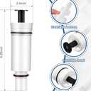Lounsweer 1 Pack Flush 503 Cartridge Flush Valve Cartridge Compatible with C-100500-kit M-101526-f3 503 504 Series Duct Valve Replacement Filter Assembly Kit, White