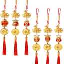 2026 Year of Horse Lucky Charm Feng Shui Tassel, Chinese New Year Decorations, Hanging Pendant for Home, Health, Wealth, and Success, Horse Decor for Good Luck, 2026 Chinese New Year Ornaments(6 Pcs)