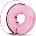 Soft Inflatable Dog Cone for Surgery Recovery, Protective Dog Donut Collar with Shield to Stop Licking Wounds, 2-in-1 Patented Comfort Blow-Up Collar (Pink, XL)
