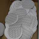 PATIKIL 89mm/3.5" Foam Lid Liner, 100 Pack PS Foam Resistant Tamper Pressure Sensitive Seal for Bottle Cap Liners Seals