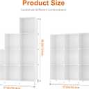 HOMIDEC 9 Cube Storage Organizer, Cubes Shelves for Living Room, Bedroom, White