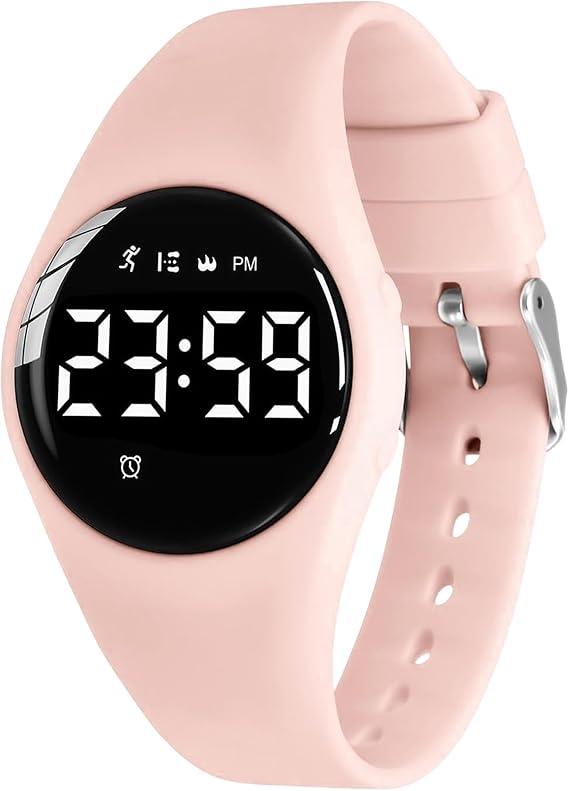 Kids Watches for Girls Boys Digital Sport Watch with Step Counter Pedometer Vibration Alarm Clock, No App Waterproof Fitness Tracker Kids Watch Boys Girls Teens Students Ages 516