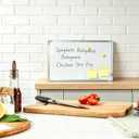 Dry Erase White Board, 20x14Inch (50x35cm) for Wall Whiteboard Aluminum Frame Hung for Kids Draw and Write Teach