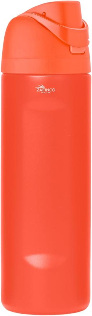 SipEasy Double Walled Insulated Water Bottle with Straw - 24 oz BPA Free Stainless Steel Water Bottle with Leak Proof Lid for Gym, Sports, Travel, and School, Keep Cold for 24H & Hot for 12H (DAZLING PINK)