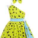 FYMNSI Toddler Kids Caveman Costume Baby Girls Boys Historical Stone Age Cave Man Cavegirl Outfits (2-3T)