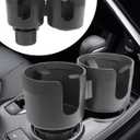 2-in-1 Cup Holder Expander,Multifunctional Car Cup Holder Expander Adapter,Car Accessories Car Cup Holder Automotive Cup Holders,Cup Holder Organizer with Adjustable Base, 1294EHYBJ001