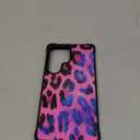 Compatible with Samsung Galaxy S25 Ultra Case,Pink Purple Leopard Print New for Women Girls,Shockproof Anti-Slip Drop Protection with Soft TPU Bumper Pattern Design