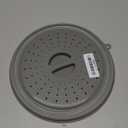 Microwave Splatter Cover Vented for Food, Splatter Guard & Colander Kitchen Gadget for Fruit Vegetables Microwave Plate Cover with Hook Hole, Dishwasher-Safe, BPA-Free Silicone & Plastic (1 Pack)