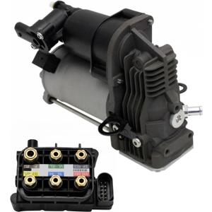 TRQ Air Ride Compressor Pump Valve Block Suspension Kit for Benz ML-Class GL 166