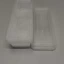 Hushee 5 Pack 17 oz Small Meal Prep Containers with 3 Compartments Snack Containers with Lid Disposable Plastic Bento Box Travel Lunch Food Boxes Stackable for Office Picnic (Clear)