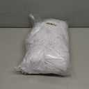 IVAPUPU 2 Pack 4FT Table Cloth for Rectangular Fitted Events Stretch White Table Covers Washable Cover Spandex Spring Tablecloth Protector for Party, Wedding, Cocktail, Banquet, Festival