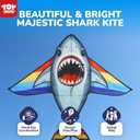 TOY Life 55.9'' Kites Easy to Fly for Kids Adults with 328.1 FT String, Beach Kite Outdoor Game Outside Toys Activity, Beach Toys for Kids, Gift for Boys Ages 4-8
