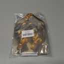 Grace Yonks Christmas Tissue Box Cover Square, Golden Stockings Hanging Design Cube Case for Facial Tissues, 5.2" PU Leather. (098)