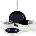 ValenCera TeChef Collection | Ceramic Nonstick Cookware Set, Free of PFAS, PTFE, PFOA, Made in Korea (6-Piece Set)
