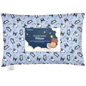Toddler Pillow with Pillowcase - 13x18 My Little Dreamy Kids Travel Bed Pillows for Sleeping, Organic Cotton Small Pillowcase, Soft & Breathable, Machine Washable, Toddlers 2-5 years old (Pawtrol)