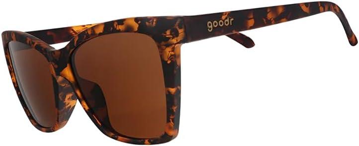goodr Glam G Polarized Sunglasses Women Medium Fit, Cat-Eye Frames, UV400, Gradient/Mirrored Lenses, No Slip, Multi Styles