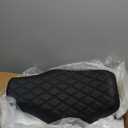 Motorcycle Front Driver Leather/Suede Cushion Pillion Seat Solo Seat Fit For Harley Softail Breakout 2013-2017 Rocker 2008-2017 (Black Stitching)