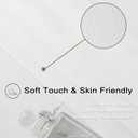 MAIHER White Pinch Pleat Curtains 96 Inches Long for Living Room Bedroom Sheer Pleated Drapes with Ajustable Hooks (No Rings), Light Filtering Soft Touch 8ft Curtains, White, 42" W x 96" L, 2 Panels