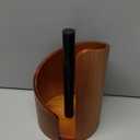 Paper Towel Holder - 100% Natural Wood, Wooden Wood Stand with Iron Base, Wooden Paper Towel Holder for Kitchen, Desktop, Cabinet (Brown)