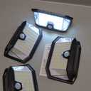 Solar Motion Sensor Lights Outdoor, [3 Modes/4 Pack/188 LED] 270 Wide Angle Lighting,Security Solar Powered Wall Lights, IP65 Waterproof Flood Lights for Fence Porch Yard Patio(Black)