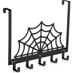 Cobweb Over The Door Hooks Halloween Gothic Bathroom Decor Hanger Wall Mount Rack Holder for Towel, Hat, Coat, Cloth, Keychain, Bag, Home Organizer Cobweb Over The Door Hooks Halloween Gothic Bathroom Decor Hanger Wall Mount Rack Holder for Towel, Hat, Coat, Cloth, Keychain, Bag, Home Organizer
