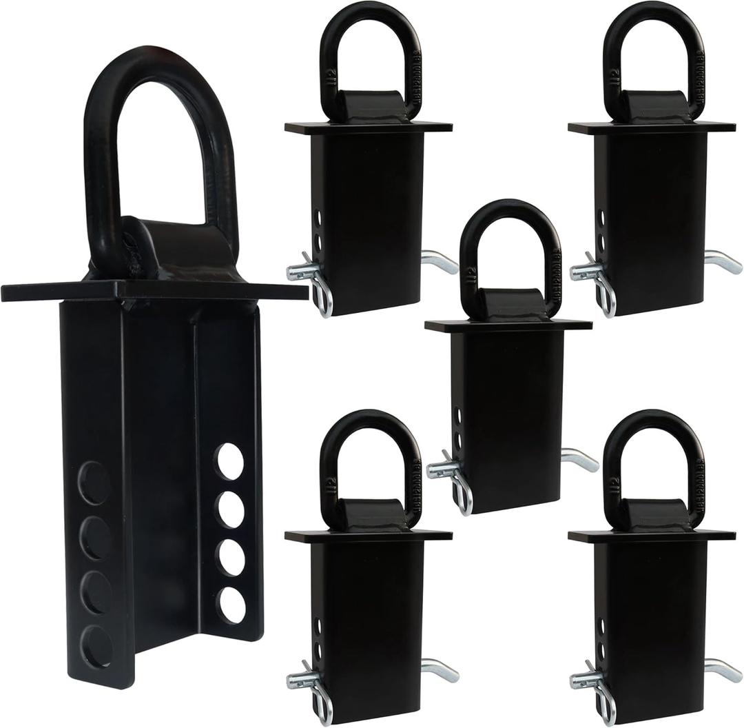 6PCS 16200lbs Trailer Stake Pocket D Ring Tie Downs Fit for Flated Trucks and Trailers with Standard 2" x 4" Stake Pockets
