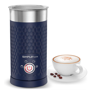 SIMPLETASTE Milk Frother, 4in1 Electric Milk Steamer, Automatic Warm and Cold Foam Maker and Milk Warmer for Latte, Cappuccinos, Macchiato
