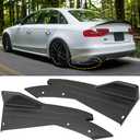 2pcs Carbon Fiber Rear Bumper Spoiler Lip Splitter Diffuser Universal Body Kit V4