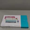 FD Wireless Keyboards and Mouse Combo - 2.4GHz USB Cordless, Cute Wireless Keyboard Round Keys, Quiet and Slim Set for Laptop, Computer, TV and Mac - Blue Pale Green Colorful