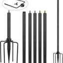 Bird Feeder Pole Kit 79.2 Inches, Bird House Pole for Outdoors Heavy Duty, 5 Base Prongs Adjustable Bird Feeder Stand for Bird House, Suitable for BF002