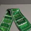 6 Pcs Football Party Table Runner 60 x 6 Inch Sports Tablecloth Runner Football Field Tablecloth Striped Table Cover for Sports Party Dining Room